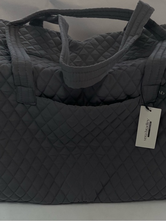Vera Bradley Handbags - Vera Bradley Large Travel Duffel Bag Microfiber Quiet Shade Gray MSRP$159 NWT